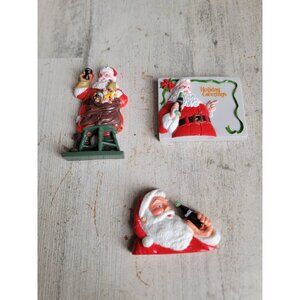 Vintage Santa Claus Coca-Cola magnet set coke Xmas decor
